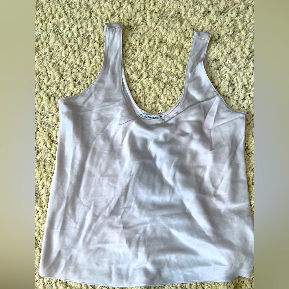 Abercrombie & Fitch White Tank Top Classic Style
